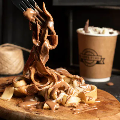 Spaghetti fettucinne  Crepe