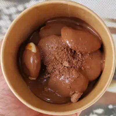 mini pancakes in cup